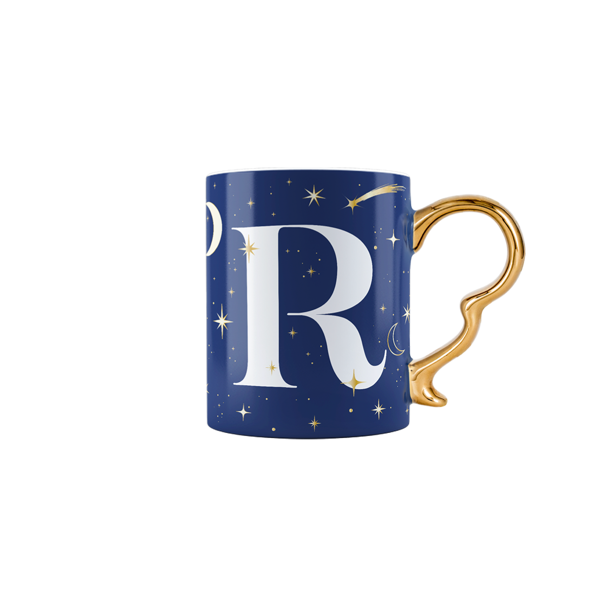 Mug con lettera R - Cielo Stellato