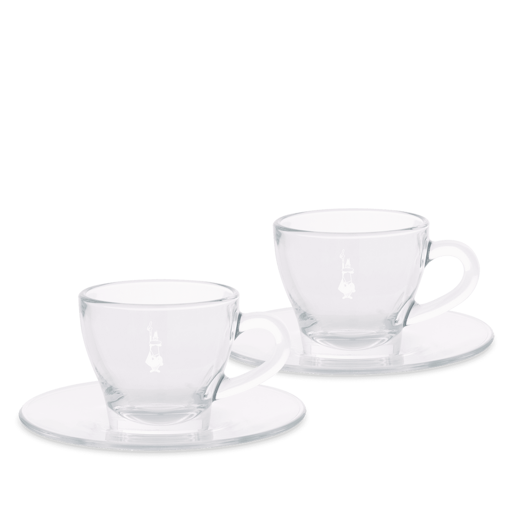 Set 2 tazze cappuccino in vetro