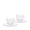Set 2 tazzine espresso vetro