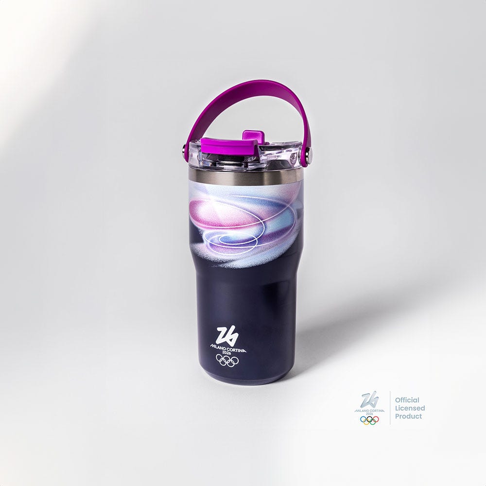 Mug termica viola - Milano Cortina 2026
