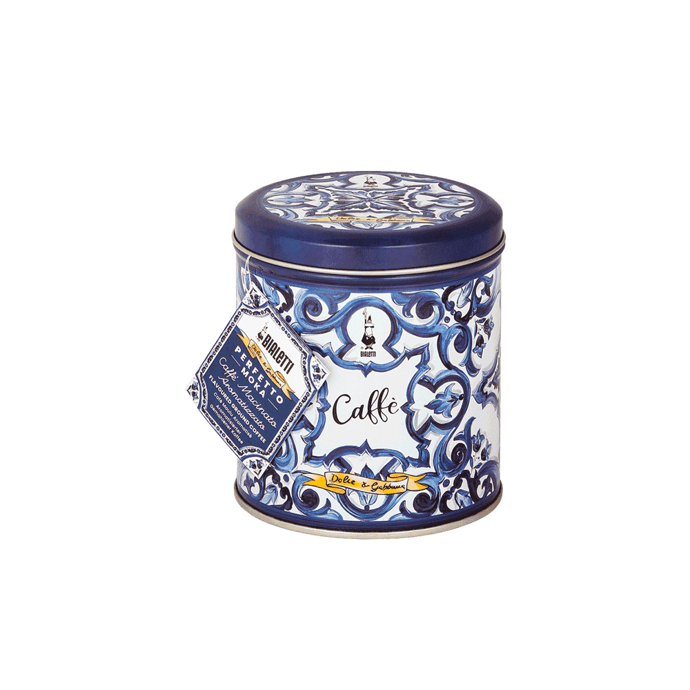 Set Moka Express Blu Mediterraneo 3 tz e Perfetto Moka Autentico