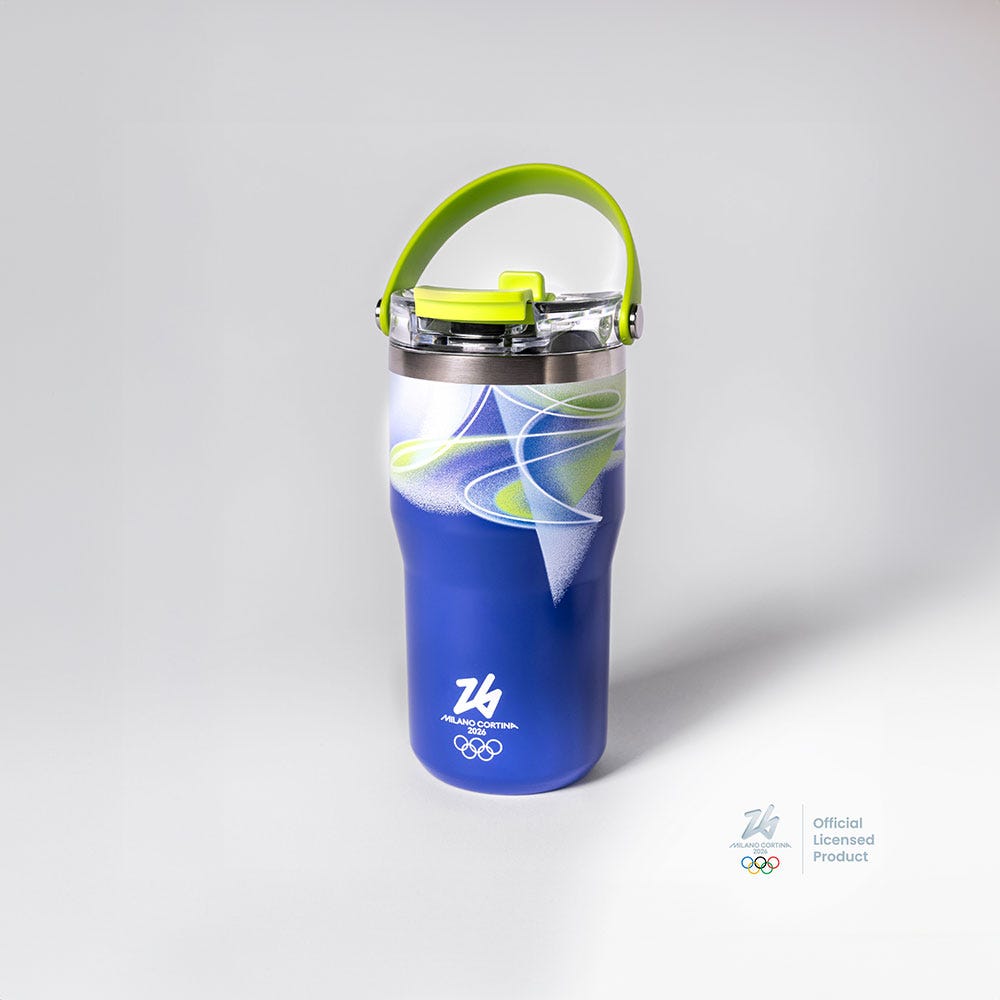 Mug termica verde - Milano Cortina 2026