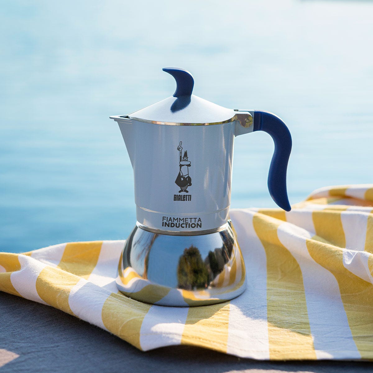 Fiammetta Induction 2 tazze azzurro onda