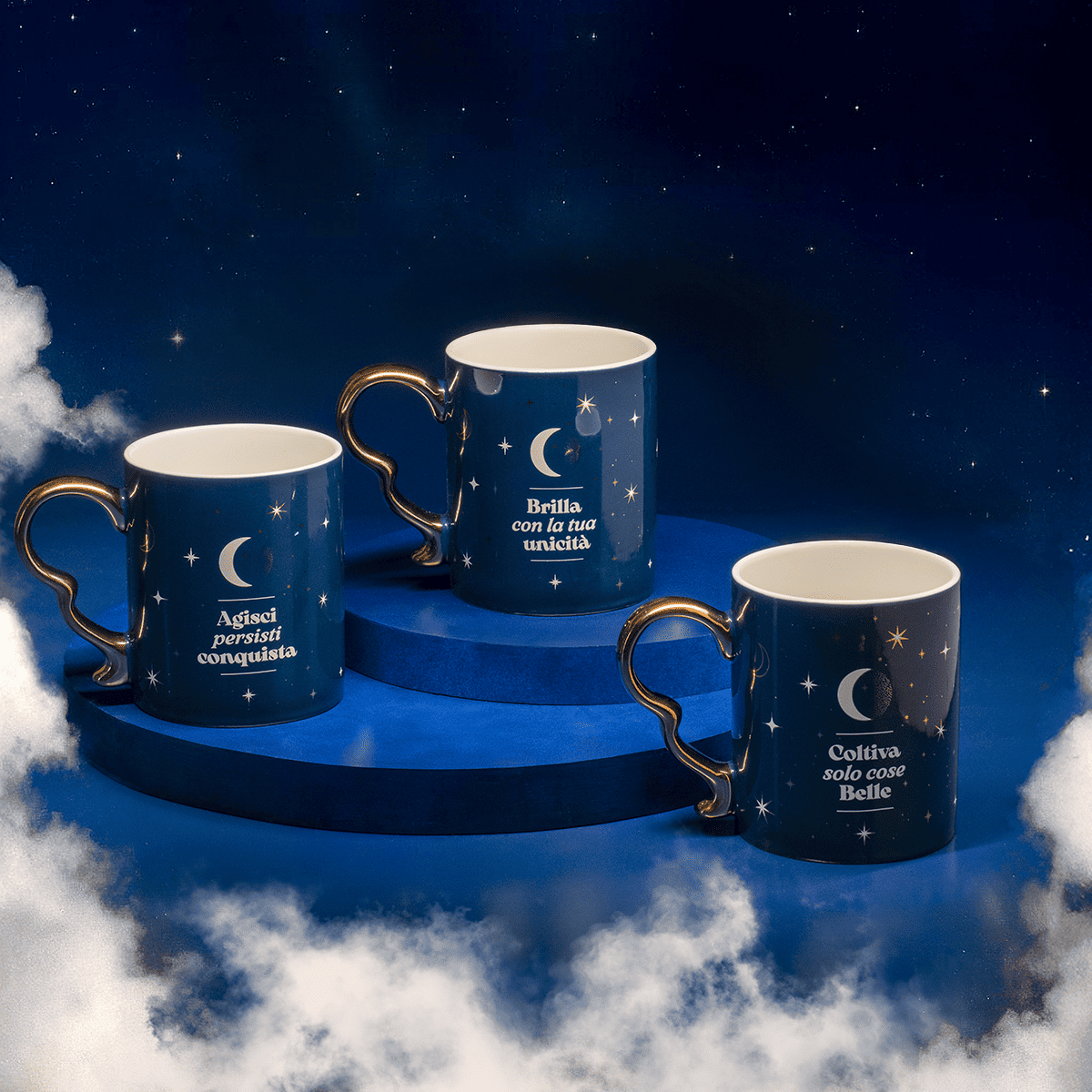 Mug con lettera - Cielo Stellato
